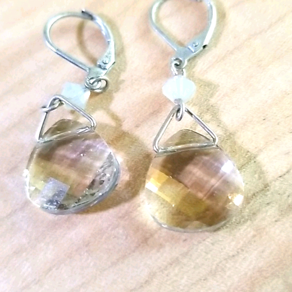 Crystal Drip Drop Earrings